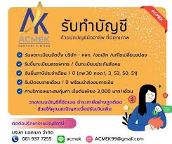 รับวางระบบบัญชี วางแผนภาษี