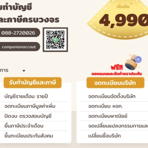 รับวางระบบบัญชี วางแผนภาษี