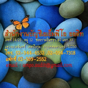 รับทำบัญชี ตรวจสอบบัญชี