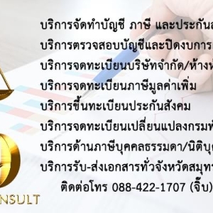 รับทำบัญชี ภาษี ตรวจสอบบัญชี