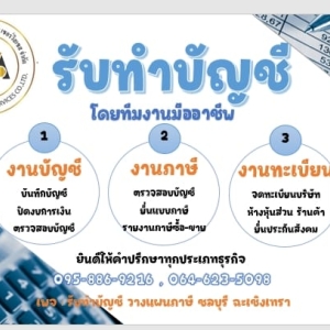 รับวางระบบบัญชี วางแผนภาษี