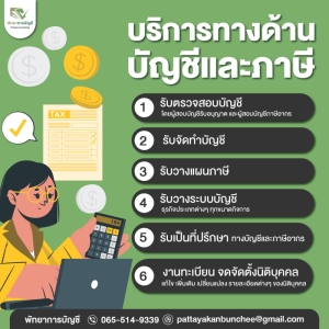 รับวางแผนภาษี วางระบบบัญชี