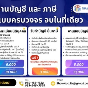 รับวางระบบบัญชี วางแผนภาษี