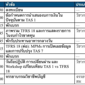 อบรมเก็บชั่วโมงด้านบัญชี