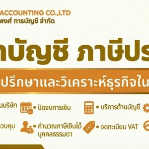 รับทำบัญชี ภาษี ตรวจสอบบัญชี