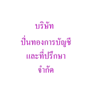 รับทำบัญชี ตรวจสอบบัญชี