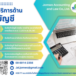 รับวางระบบบัญชี วางแผนภาษี